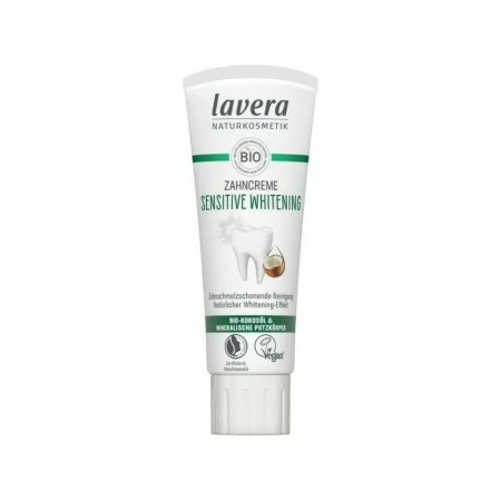 Pasta de dinti pentru albire cu ulei de cocos si minerale Sensitive Whitening 75ml Lavera