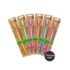 Periuta de dinti biodegradabila, plastic free, NEON, 1buc, Jack n Jill