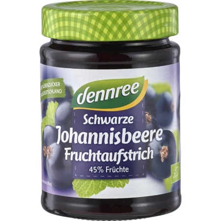 Gem de coacaze negre bio 340g Dennree