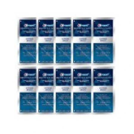 Set 10x Plicuri, Benzi Albirea Dintilor, Crest 3D Whitestrips ,Supreme Flexfit, 14% Concentratie
