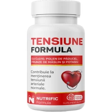 Tensiune Formula cu coenzima Q10, 60 capsule, Nutrific