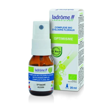 Spray cu complex din elixiruri florale Eco Bach Optimism, 20ml, Ladrome