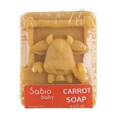 Sapun natural cu morcovi pentru bebelusi, 65g, Sabio