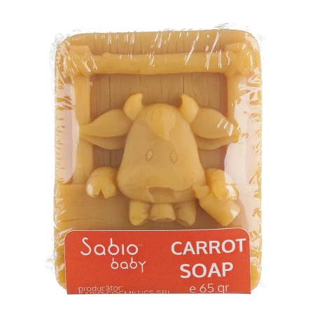 Sapun natural cu morcovi pentru bebelusi, 65g, Sabio