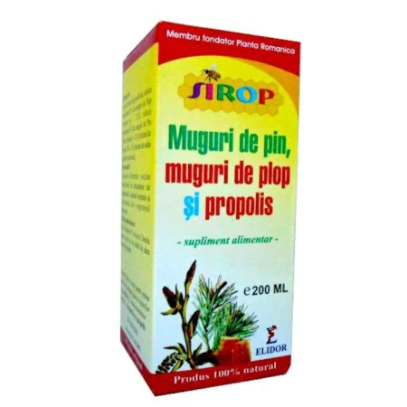 Sirop Muguri Pin, Plop, Propolis, 200militri, Elidor