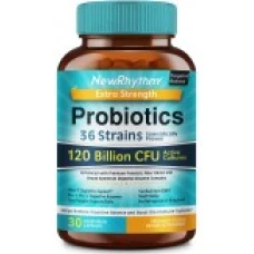 Probiotice, NewRhythm, 120 Miliarde Organisme Vii din 36 Tulpini Benefice / portie, cu Enzime si Prebiotice, 30 capsule