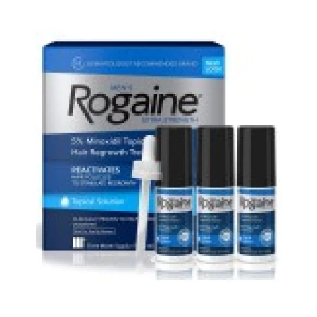 Solutie 3 Luni, Rogaine, 5%, Tratament Impotriva Caderii Parului, 3x 60ml