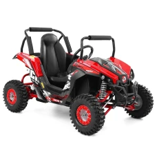 UTV electric pentru copii Kinder ecoSAVANA 1000W, baterie 48V, culoare rosie