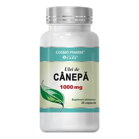Ulei de canepa, 30 cps, Cosmo Pharm