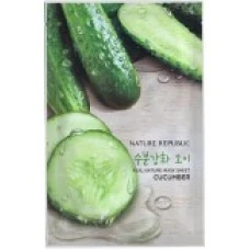 Masca Ingrijire Fata, Nature Republic, Cucumber, cu Extract de Castravete, Efect Iluminant si Hidratant, 23ml