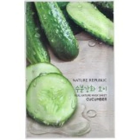 Masca Ingrijire Fata, Nature Republic, Cucumber, cu Extract de Castravete, Efect Iluminant si Hidratant, 23ml