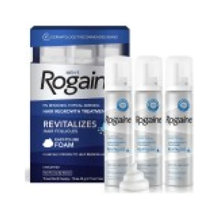 Spuma 3 Luni, Rogaine, 5%, Tratament Impotriva Caderii Parului, 3x 60ml