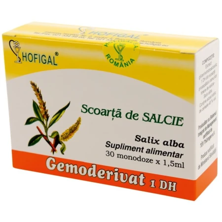 Gemoderivat din mladite si muguri de Scoarta de salcie, 30monodoze, Hofigal