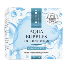Hidro-gel facial hidratant cu acid hialuronic Aqua Bubbles, 50ml, Lirene