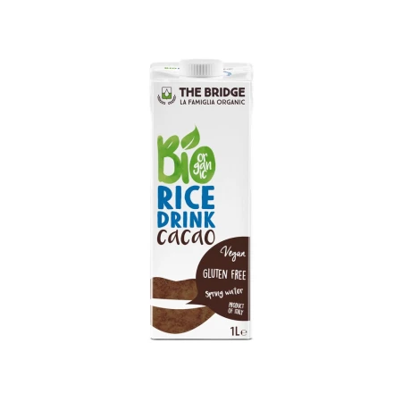 Bautura vegetala din orez cu cacao Bio, 1000ml, The Bridge