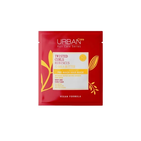 Masca de par pre-samponare pentru bucle cu Hibiscus si Unt de Shea, 50ml, Urban Care