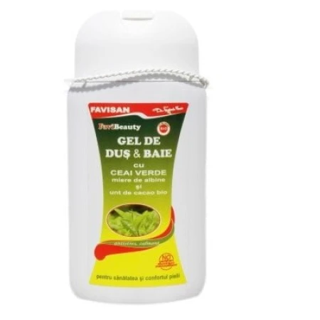Gel de Dus cu Ceai Verde, 300 ml, Favisan