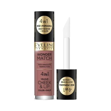 Fard lichid pentru obraj si buze 4in1Wonder Match N05, 4.5ml,  Eveline Cosmetics