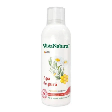 Apa de gura naturala cu propolis si diatomee, 500ml, VivaNatura
