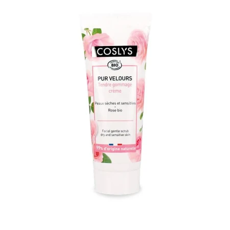 Scrub bio de curatare blanda pentru ten uscat si sensibil cu trandafiri, 75ml, Coslys