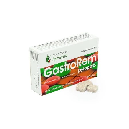 Gastrorem pylopas, 24comprimate , Remedia