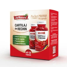 Cartilaj rechin pachet 60 cu 30,90 capsule,Adnatura