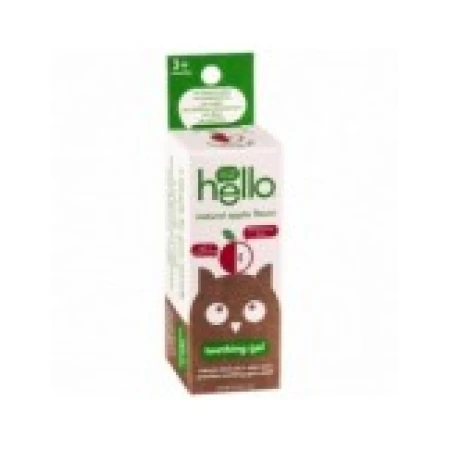 Gel Dentar, Hello, Teething, din Ingrediente Naturale pentru Calmarea Durerilor Gingivale, cu Aroma de Mere si Cuisoare, 15gr