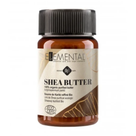 Unt de shea organic purificat, 100ml, Ellemental