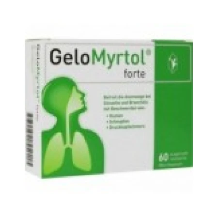 Supliment din Plante, GeloMyrtol Forte, Mucolitic Natural impotriva Bronsitei si Sinuzitei, 60 capsule