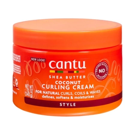 Crema pentru incretirea parului cu ulei de cocos Style, 340g, Cantu