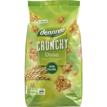 Cereale crunchy cu spelta Bio 750g Dennree