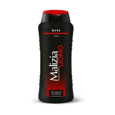 Gel de dus si sampon pentru barbati Uomo Musk, 250ml, Malizia
