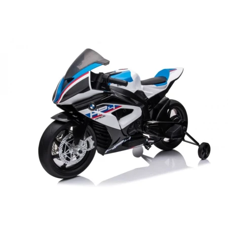 Motocicleta electrica cu licenta BMW HP4 Premium, pentru copil 3-9 ani, culoare Alba