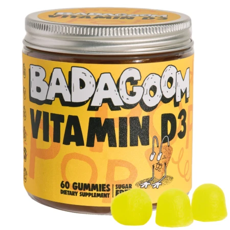 Jeleuri gumate Vitamin D3, 60 jeleuri, Badagoom