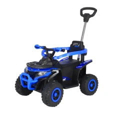 ATV electric cu maner 4 in 1, Kinderauto Hercules 35W 6V, telecomanda, echipare premium, albastru