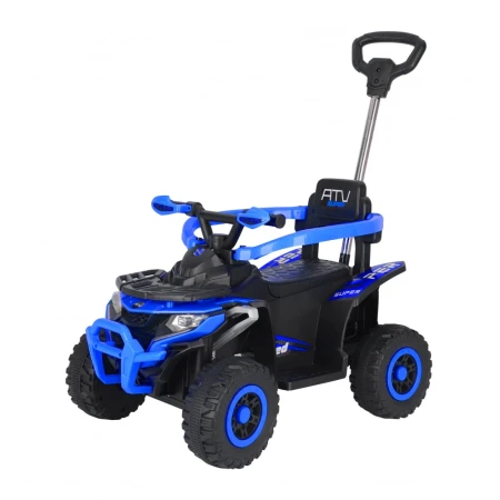 ATV electric cu maner 4 in 1, Kinderauto Hercules 35W 6V, telecomanda, echipare premium, albastru