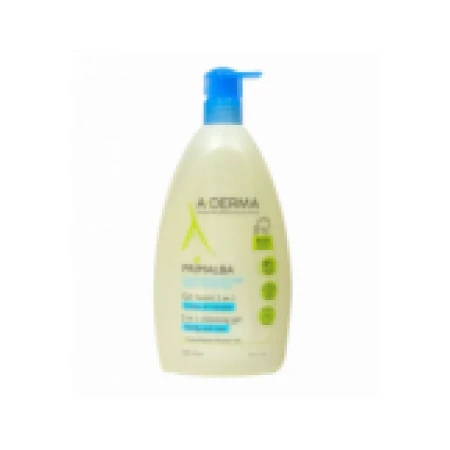 Gel de Curatare, A-Derma, Primalba, pentru Corp si Par, de Bebelusi, Formula Vegana, 750ml