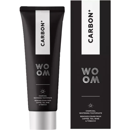 Pasta de dinti Carbon+, 75ml, Woom