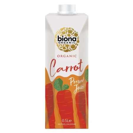 Suc de morcovi, bio, 500ml, Biona