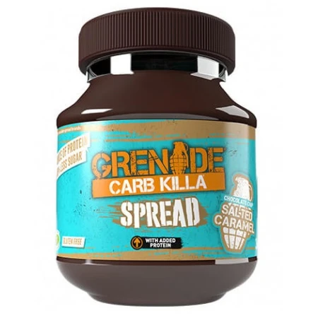 Crema tartinabila cu caramel sarat Carb Killa Spread, 360g, Grenade