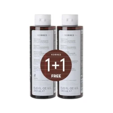 Pachet Sampon antimatreata pentru par uscat Laurel & Echinacea, 2x250ml, Korres