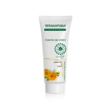 Cremă de mâini cu galbenele si catina, 75 ml, Vivanatura