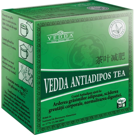 Ceai antiadipos, 30 plicuri, Vedda