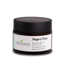 Gel crema hidratant cu niacinamide 5% + zinc PCA 1% Super Pure, 50ml, Bio Balance