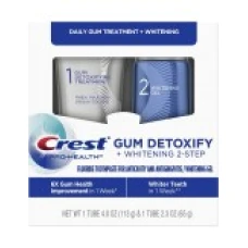 Set 2x Paste de Dinti, Crest, Gum Detoxify, Sistem Ingijire Gingii in 2 Pasi, 178gr