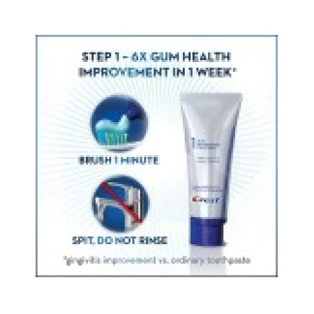 Set 2x Paste de Dinti, Crest, Gum Detoxify, Sistem Ingijire Gingii in 2 Pasi, 178gr