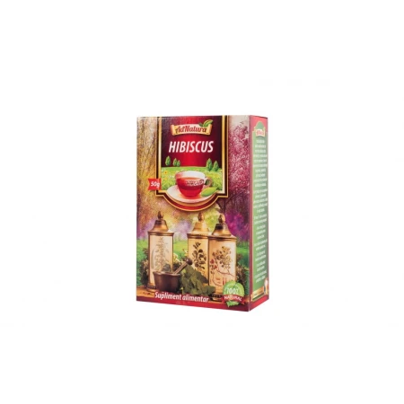 Ceai hibiscus flori, 50grame, AdNatura