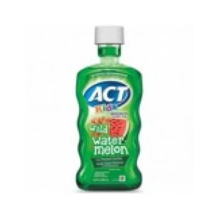 Apa de Gura pentru Copii, Act, Wild Watermelon, cu Fluor, fara Alcool, Aroma Pepene Rosu, Varsta 6+ ani, 500ml