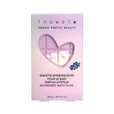 Tableta efervescenta pentru baie in forma de ciocolata cu parfum de coacaze, 200g, Inuwet