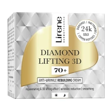 Crema reconstructie anti-rid 70+ pentru zi si noapte Diamond Lifting 3D, 50ml, Lirene
